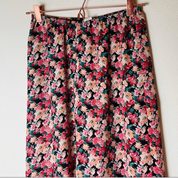 EUC Lily White Floral Wide Leg Palazzo Pants - Picture 4 of 8